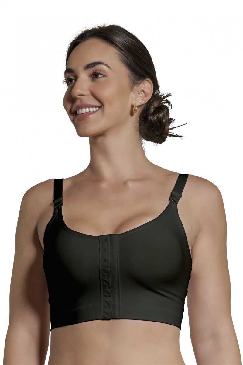 Sutiã com fechamento frontal e busto flexível INOVA 1000I PRETO - SERIES