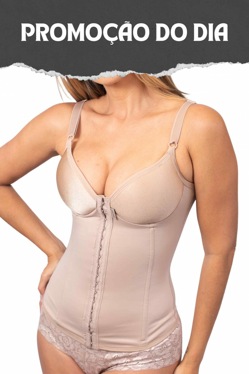 Corpete modelador - 2000B BEGE Corpete modelador - 2000B BEGE