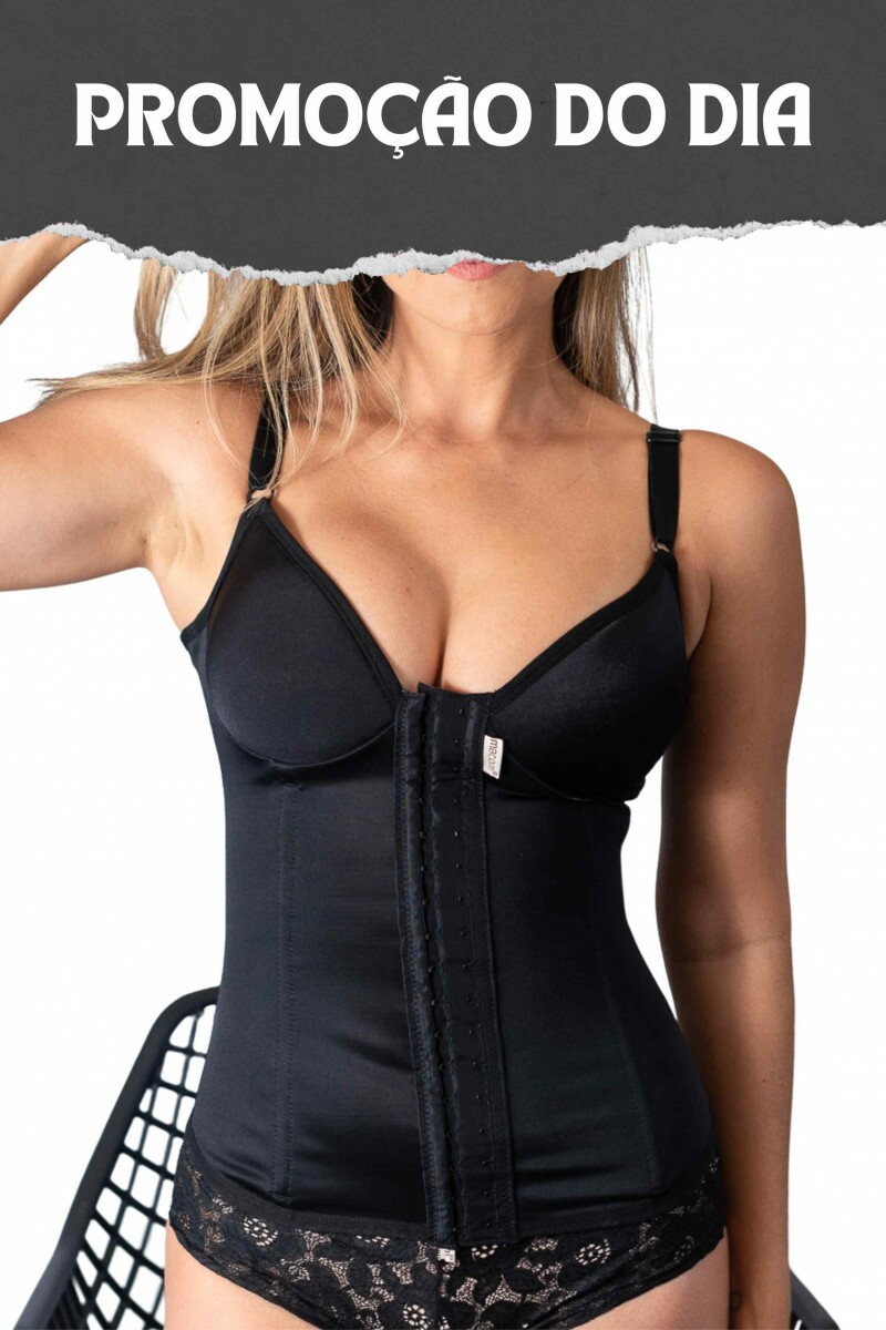 Corpete modelador - 2000B PRETO Corpete modelador - 2000B PRETO