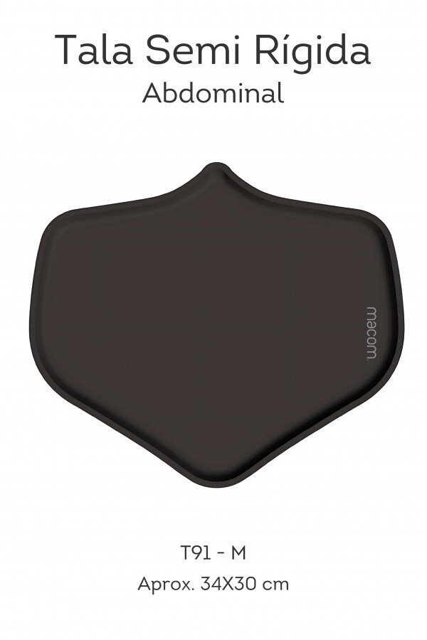 Tala Abdominal Semi Rígida 30x34cm (M PRETO) - T91MP