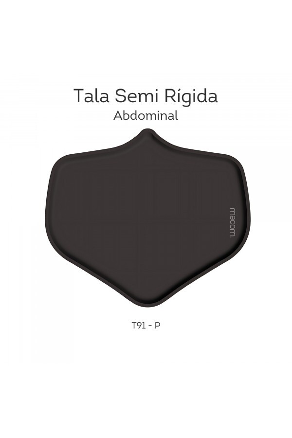 Tala Abdominal Semi Rígida 30x26cm (P PRETO) - T91PP
