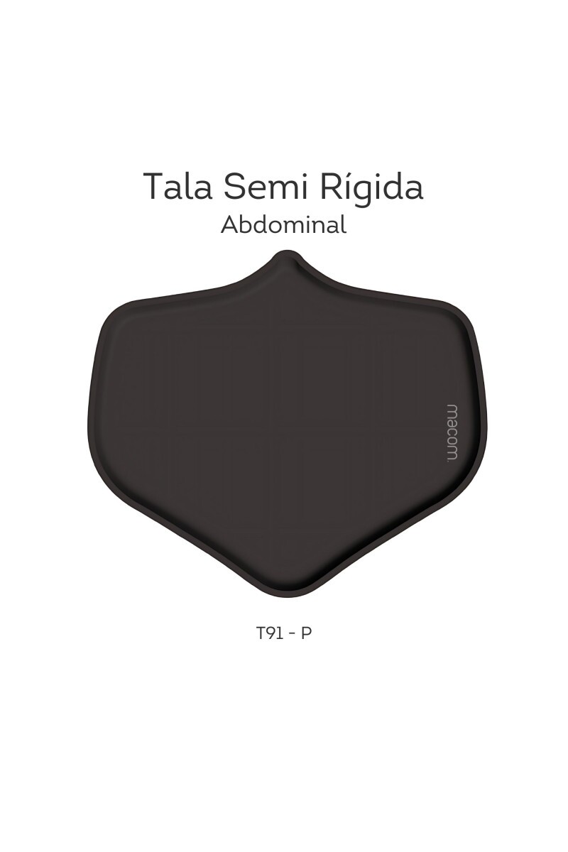 Tala Abdominal Semi Rígida 30x26cm (P PRETO) - T91PP
